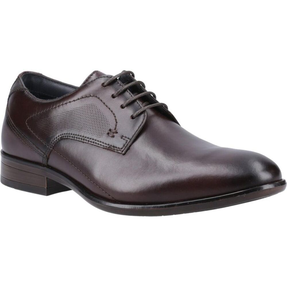Mens Carl Leather Derby Shoes / Chestnut